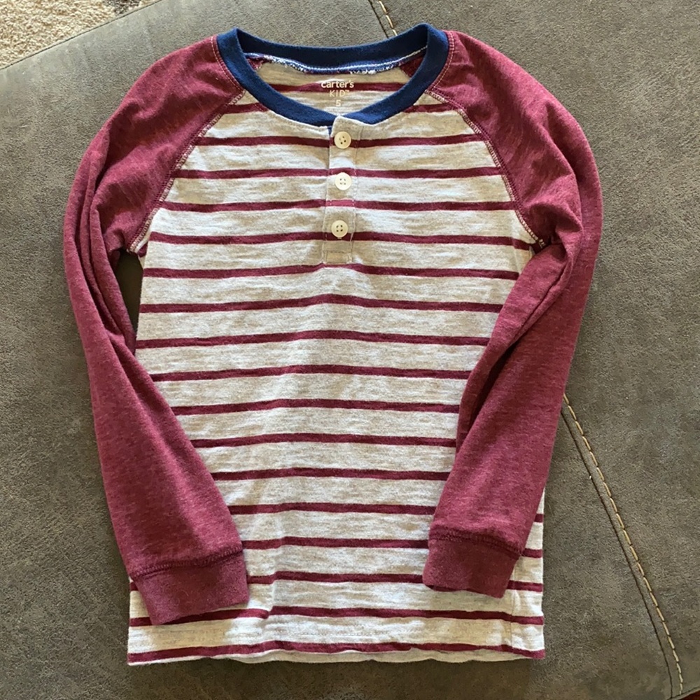 Boys 5 long sleeved shirt